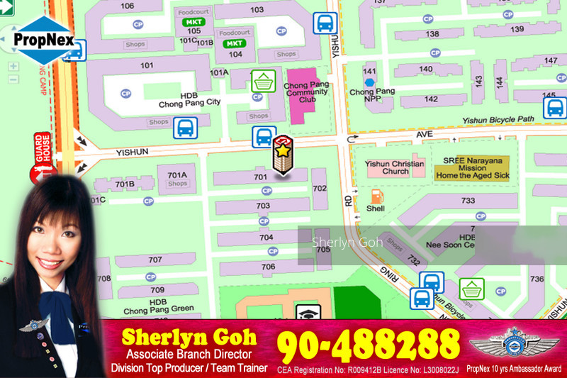 Blk 701 Yishun Avenue 5 (Yishun), HDB 3 Rooms #118538422